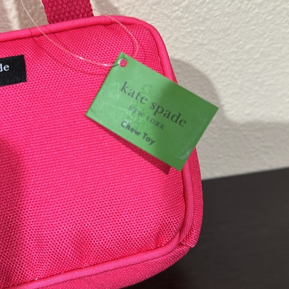 New Kate Spade hot pink Handbag squeaky dog toy - Picture 2 of 7